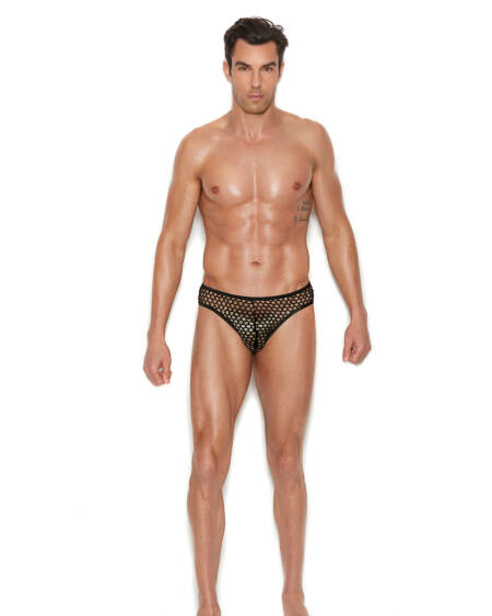  Mens Fishnet Thong Back Brief